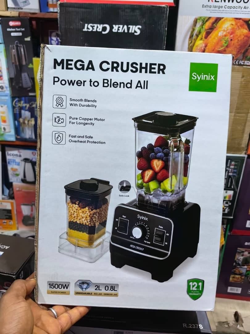 Syinix Mega Crusher Blender – 1500W