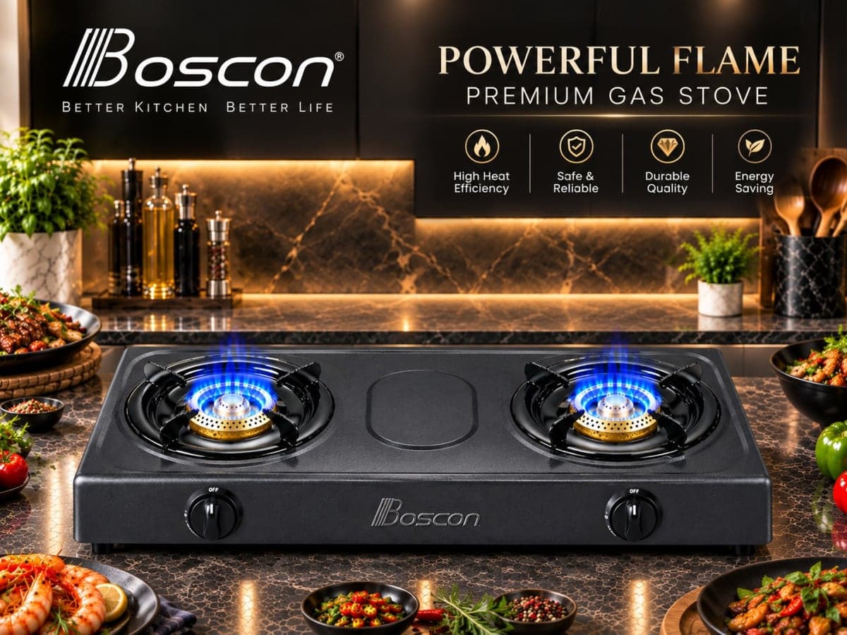 Boscon 2-Burner Premium Gas Stove