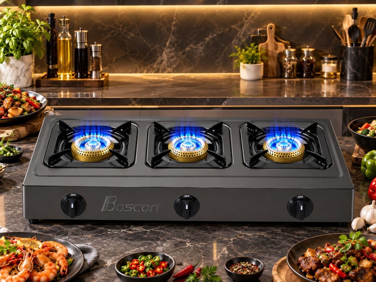 Boscon 3-Burner Gas Stove