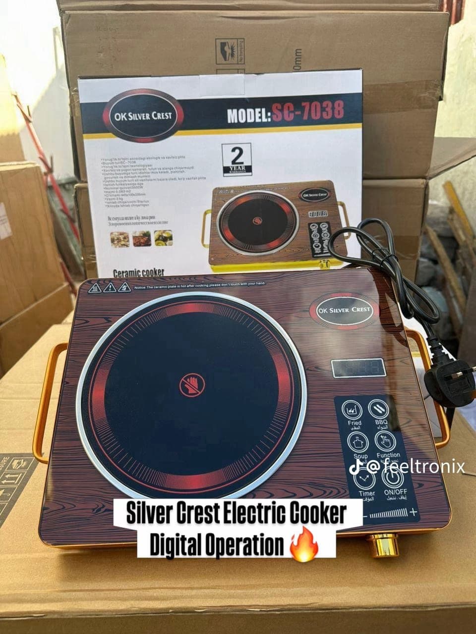 Silver Crest SC-7038 Electric Ceramic Cooker